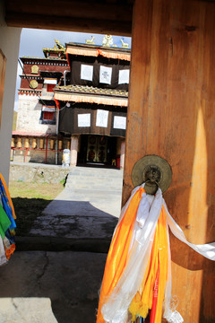 阿柔大寺 佛寺 門 祁連 寺院