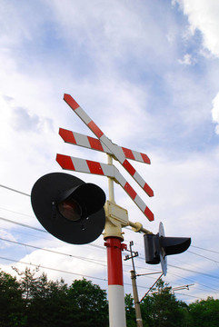 鐵路交叉口停車標(biāo)志