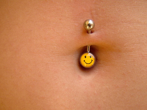 快樂的臉Belly Button Ring