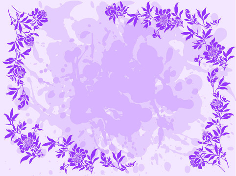 丁香花的框架