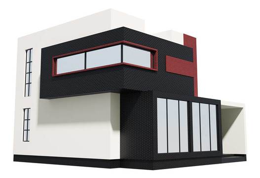 現(xiàn)代住宅外部3D