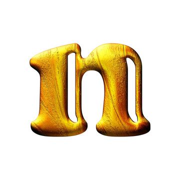 黃金小大寫字母隔離