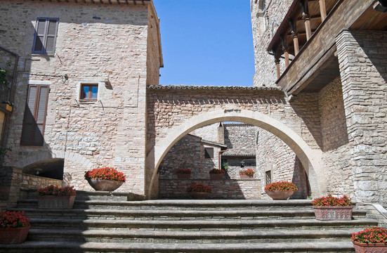 城市宮殿。Spello。翁布里亞大區(qū)。