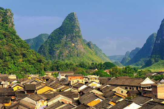 在中國(guó)廣西黃姚古跡
