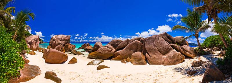 熱帶海灘全景