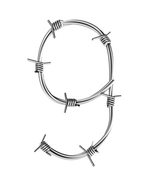 刺線字母表；9
