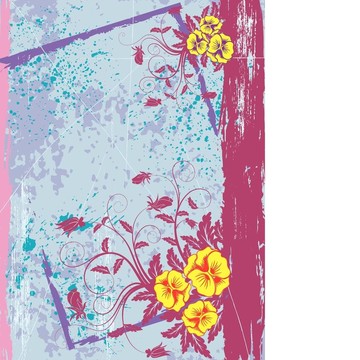 摘要花框