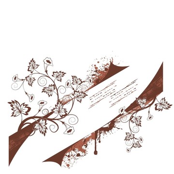 摘要花框