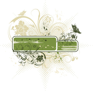 摘要花框