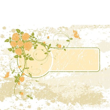 摘要花框