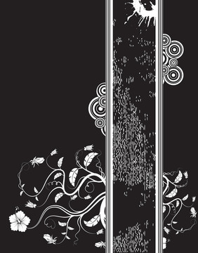 摘要花框