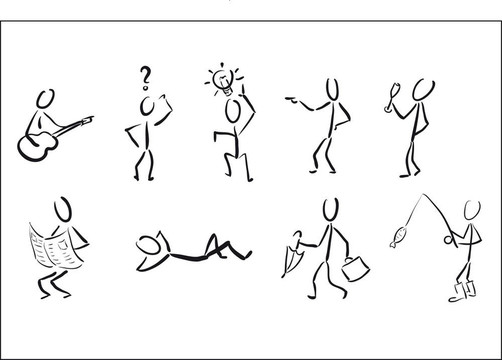 stickmans作為象形文字