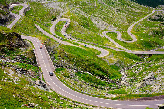 在羅馬尼亞transfagarasan路