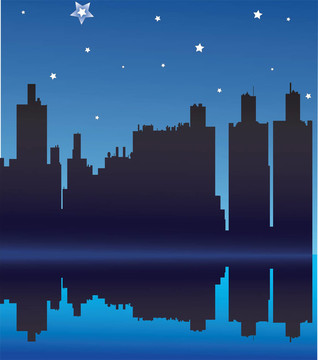 夜城觀。插畫