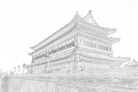 古建速寫(xiě)