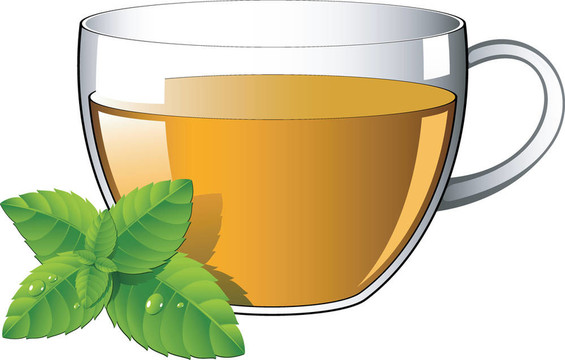 薄荷葉杯茶