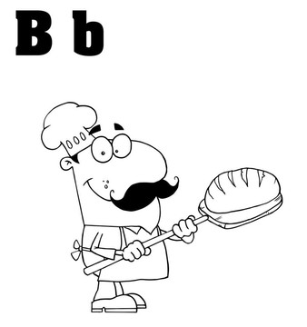 男面包男字母B