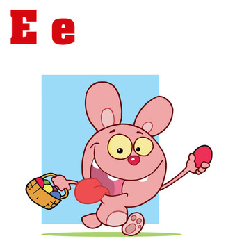 復(fù)活節(jié)兔子的字母E