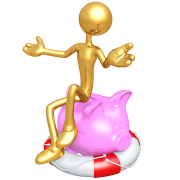 救生圈金融概念
