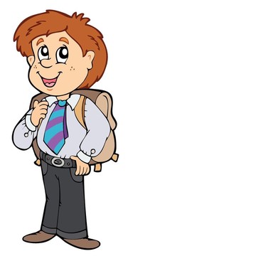 穿校服的男孩