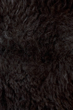 深褐色和黑色羊毛背景或纹理