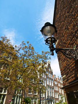 在阿姆斯特丹的貝居安會(huì)院法院Streetlamp