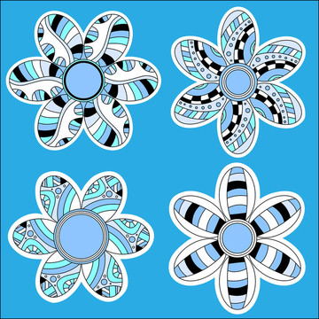現(xiàn)代藍花收藏