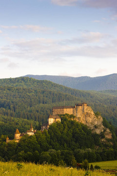 Oravsky Castle；斯洛伐克