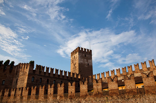 Castel Vecchio的城垛
