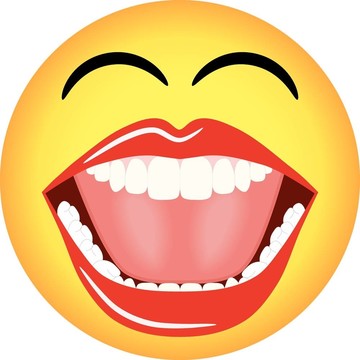 Smiley Emoticon Vector笑著