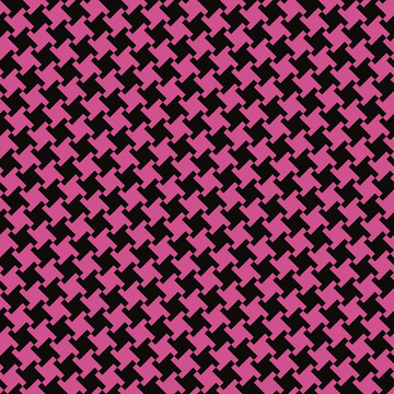 不同的houndstooth_black-magenta