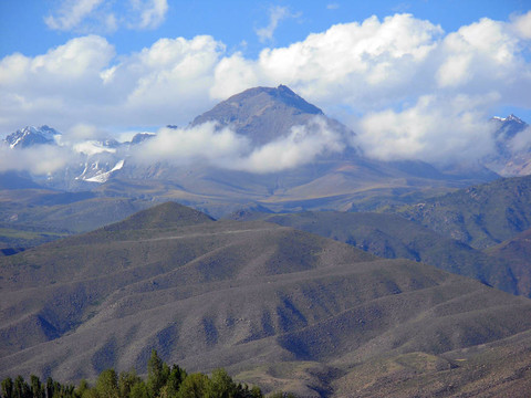 Kirghizistan的山脈