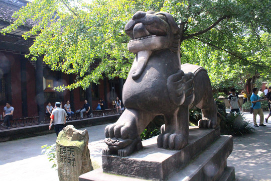 獅子 石獅子 石獅 武侯祠