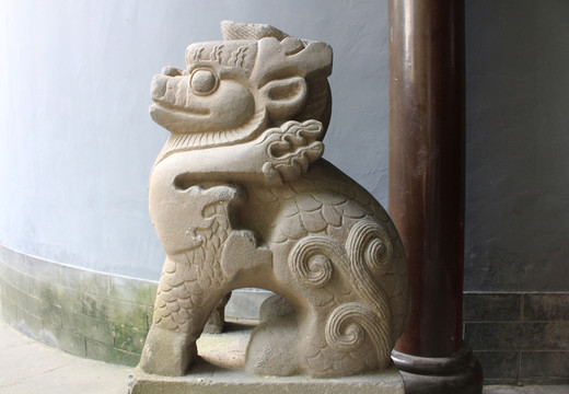 獅子 石獅子 石獅 武侯祠