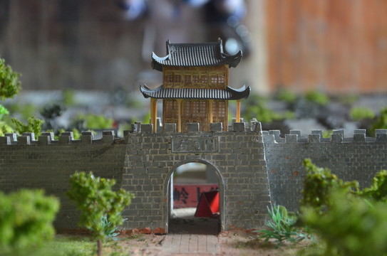 微縮模型 古城樓