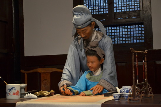 古代人物蠟像 模型