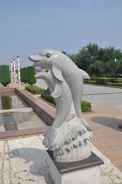 廣場(chǎng)雕塑 海豚