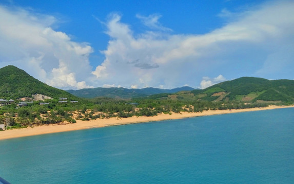 海南三亞海景藍(lán)天海灘海邊海島
