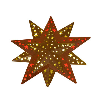 紅金色圣誕星