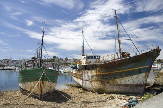 在Camaret-sur-Mer沉船
