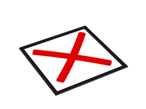 下降的復(fù)選標記
