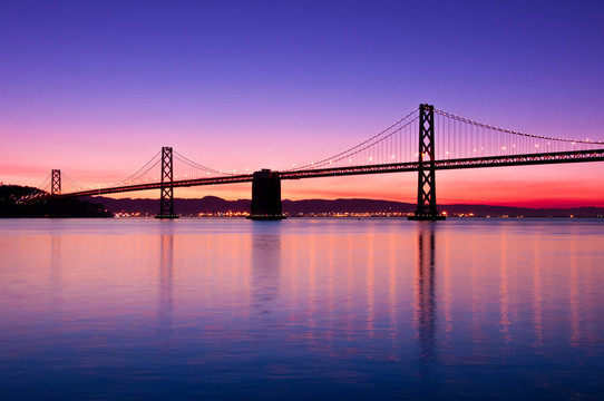 海湾大桥；三藩；加利福尼亚。