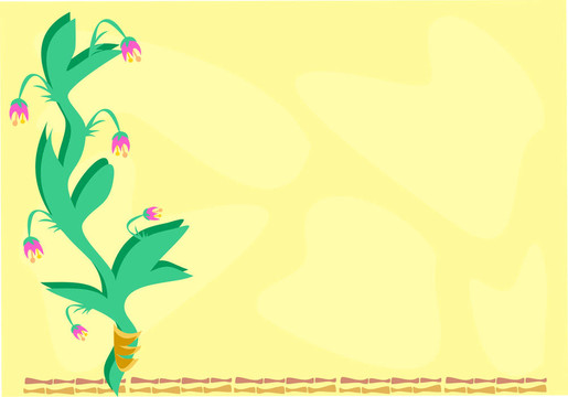 Flowers與竹子的框架