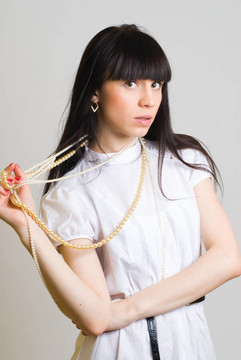 女人與珠