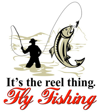 飛漁夫用蒼蠅盤釣鱒魚
