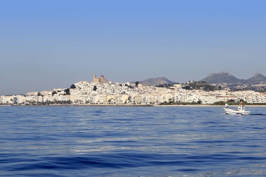 從蔚藍(lán)的海，地中海的白色村莊Altea