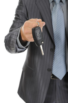 商人給車鑰匙