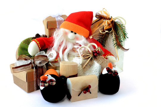 Snowman Santa Claus帶禮物1
