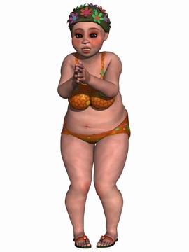 比基尼的女性幻想圖