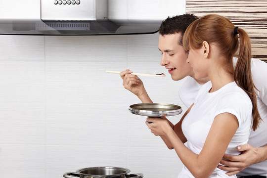 夫妻做飯